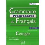 CORRIGES GRAMMAIRE PROGRESSIVE DU FRANÇAIS NIVEAU AVANCE NOUVELLE EDITION | 9782090381191