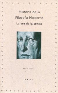 HISTORIA DE LA FILOSOFÍA MODERNA | 9788446008958 | DUQUE, FÉLIX