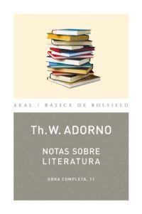 NOTAS SOBRE LITERATURA | 9788446016717 | ADORNO, THEODOR W.