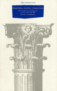 SIMETRÍA, GUSTO Y CARÁCTER | 9788446001751 | SZAMBIEN, WERNER