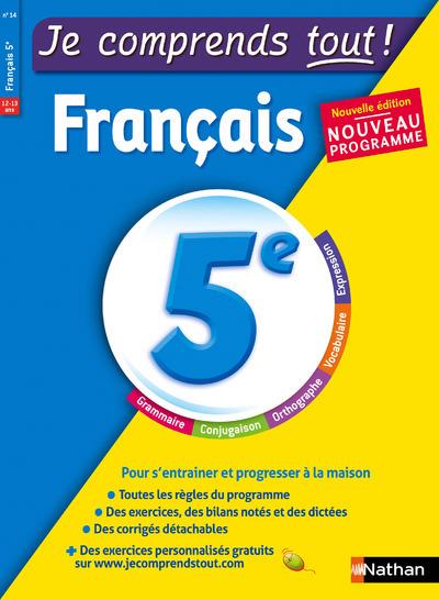 JE COMPRENDS TOUT! FRANÇAIS 5EME - ÉDITION 2016 | 9782091894867 | VARIS