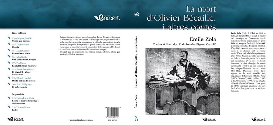 LA MORT D'OLIVIER BÉCAILLE I ALTRES CONTES | 9788493924706 | ZOLA, ÉMILE