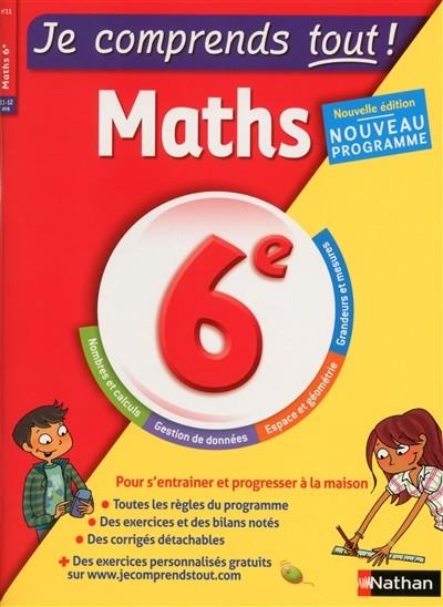 *JE COMPRENDS TOUT! MATHS 6EME - ÉDITION 2016 | 9782091894836 | AMAÏA FLOUS, FANNY MONCAUBEIG, GUILLAUME MONCAUBEIG