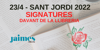 Signatures Sant Jordi 2022 dia 23 davant de la llibreria - 