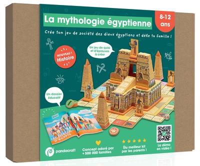 LA MYTHOLOGIE ÉGYPTIENNE - KIT PANDACRAFT 8-12 ANS  - CRÉE TON JEU DE SOCIÉTÉ DES DIEUX ÉGYPTIENS | 9782492898396 | COLLECTIF