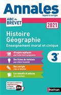 ANNALES BREVET 2021 HISTOIRE GÉOGRAPHIE, ENSEIGNEMENT MORAL ET CIVIQUE 3E : ANNALES 2021, SUJETS & CORRIGÉS | 9782091575148 | COLLECTIF