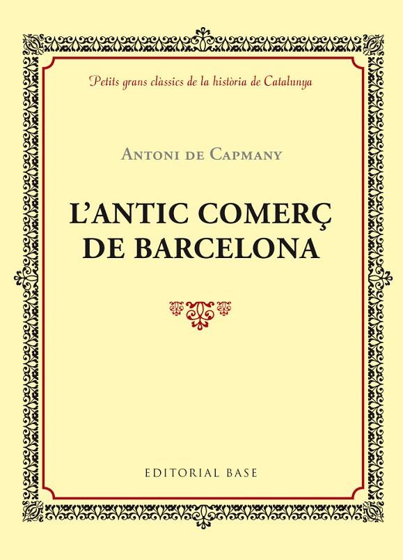 L'ANTIC COMERÇ DE BARCELONA | 9788416587414 | ANTONI DE CAPMANY