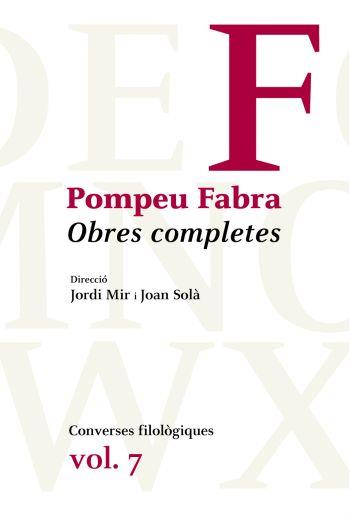 OBRES COMPLETES DE POMPEU FABRA, 7 | 9788482560373