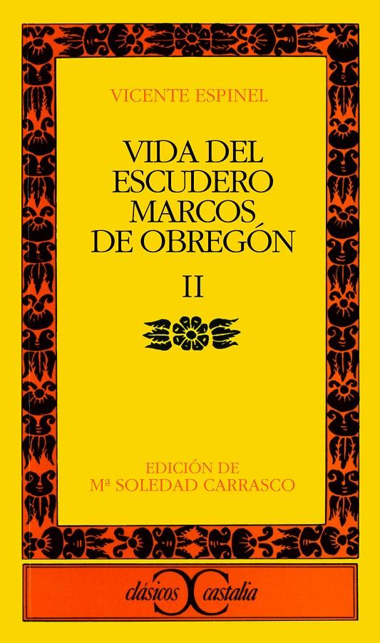 VIDA DEL ESCUDERO MARCOS DE OBREGÓN, II | 9788470393563 | ESPINEL, VICENTE