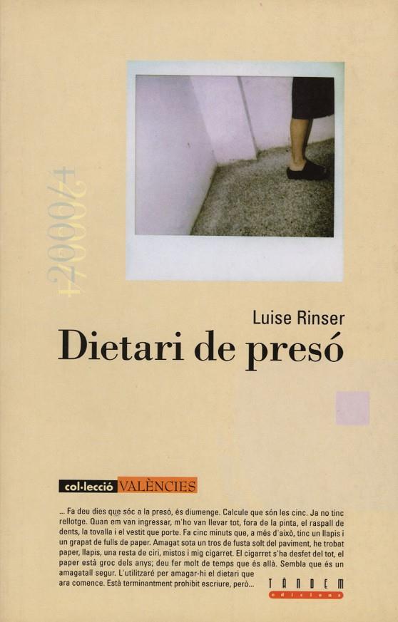 DIETARI DE PRESÓ | 9788481313208 | RINSER, LUISE