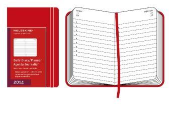 2014 DIARY DTP LARGE RED HARDCOVER | 9788866135746