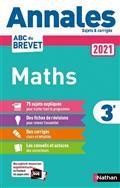 ANNALES BREVET 2021 MATHS 3E : ANNALES 2021, SUJETS & CORRIGÉS | 9782091575124 | COLLECTIF