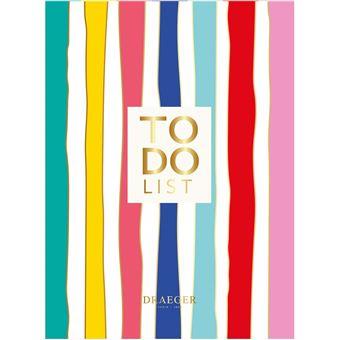 BLOC-NOTES TO DO LIST - 13X18 CM - 100 PAGES - RAYURES MULTICOLORES | 3045671084697