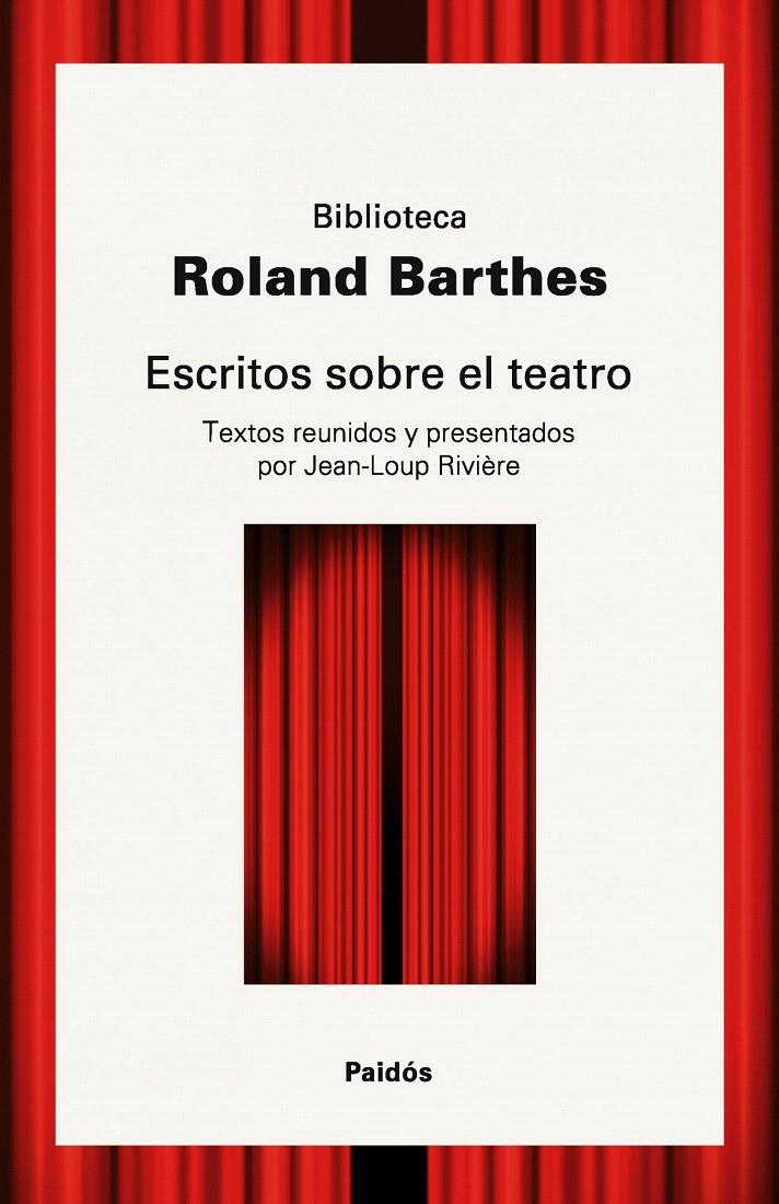 ESCRITOS SOBRE EL TEATRO | 9788449322891 | ROLAND BARTHES