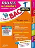 OBJECTIF BAC TOUTES LES MATIÈRES 1RE SPÉCIALITÉS LITTÉRAIRES : PROGRAMMES 2020-2021 | 9782017117599 | COLLECTIF