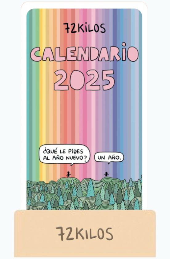 TANTANFAN CALENDARIO MESA DE TARJETAS 2025 72 KILOS | 8432715167624 | 72 KILOS