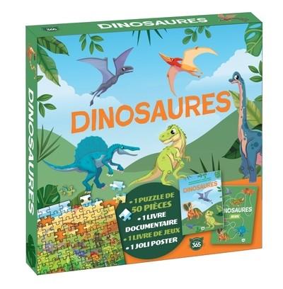 COFFRET PUZZLE DOCUMENTAIRE - DINOSAURES | 9782383821991 | COLLECTIF