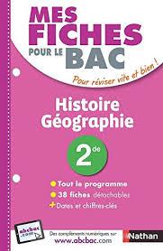 MES FICHES POUR LE BAC HISTOIRE GÉOGRAPHIE 2DE -ÉDITION 2017 | 9782091503127 | COLLECTIF