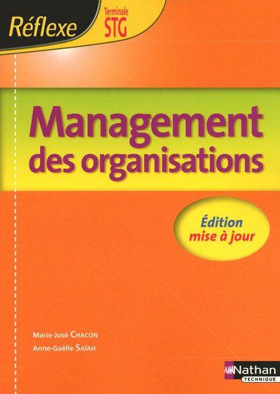 MANAGEMENT DES ORGANISATIONS TERM STG | 9782091613116 | CHACON