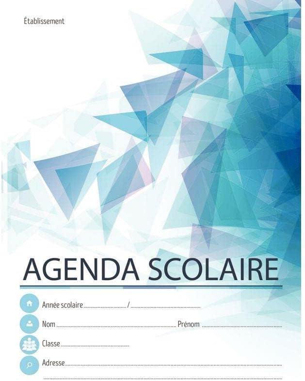 AGENDA SCOLAIRE 17X22CM 80 PAGES AGRAFÉES COUVERTURE DOSSIER 250G | 3549540098407