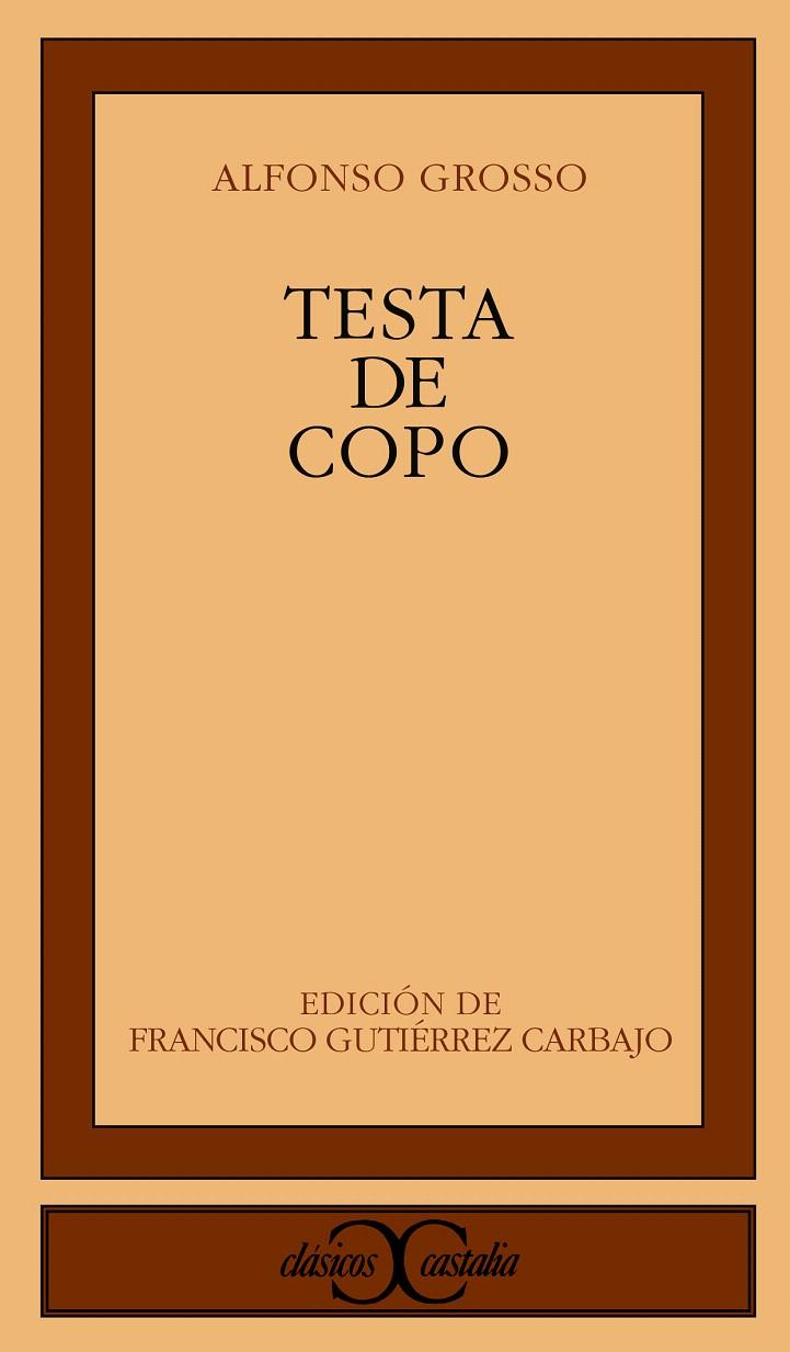 TESTA DE COPO | 9788497401913 | GROSSO, ALFONSO