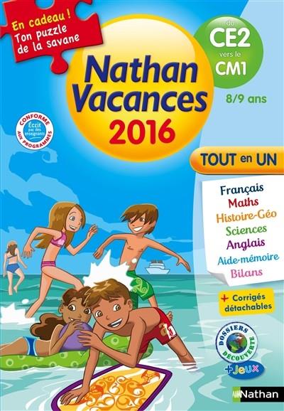 CAHIER DE VACANCES NATHAN DU CE2 AU CM1- ÉDITION 2016 | 9782091930459 | ISABELLE PETIT-JEAN, PASCALE CHAVANETTE-IGLÉSIA, LILAS NORD, SANDRINE GUILLORÉ-CHOTARD