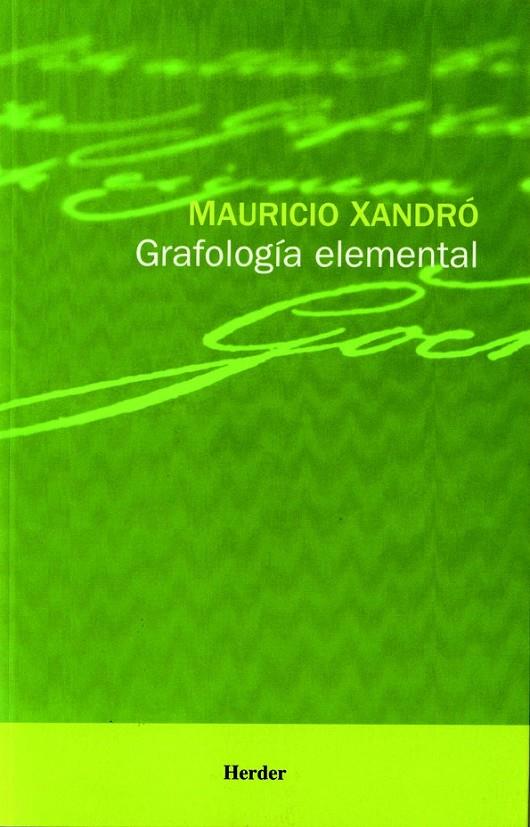 GRAFOLOGÍA ELEMENTAL | 9788425418815 | XANDRÓ, MAURICIO