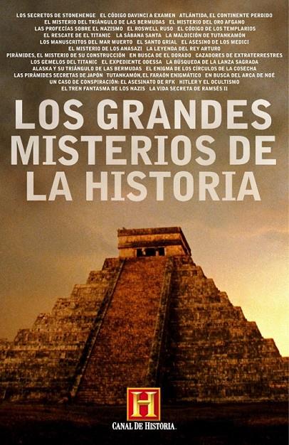 LOS GRANDES MISTERIOS DE LA HISTORIA | 9788401379802 | CANAL DE HISTORIA