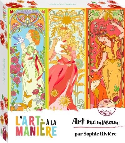 L'ART À LA MANIÈRE ART NOUVEAU - COFFRET AVEC ACCESSOIRES | 9782017296584 | RIVIERE, SOPHIE