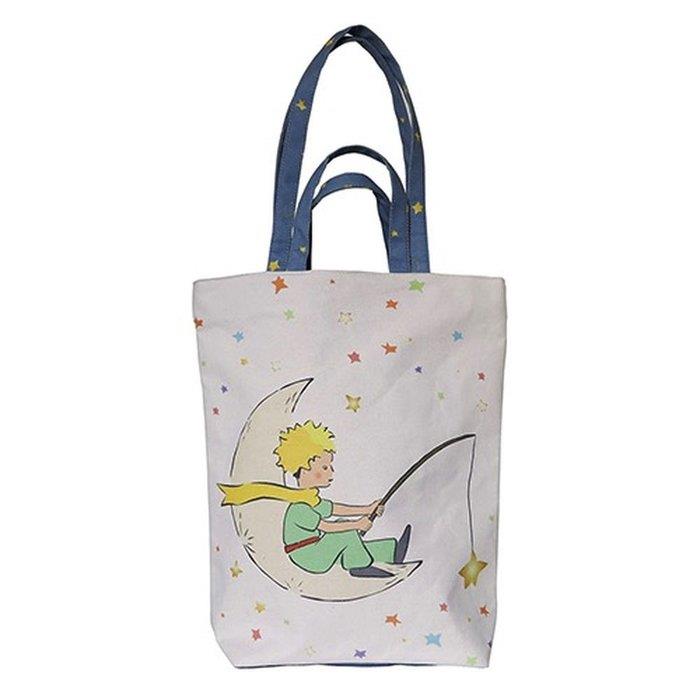 BOLSA TELA ALGODON LE PETIT PRINCE PESCA CON ESTRELLAS | 3700572794266