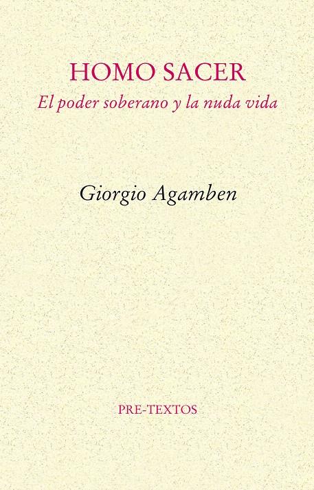 HOMO SACER | 9788481912067 | AGAMBEN, GIORGIO