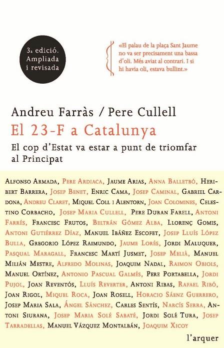 EL 23 F A CATALUNYA | 9788466411271 | ANDREU FARRÀS/CULLELL VIÑOLAS, PERE