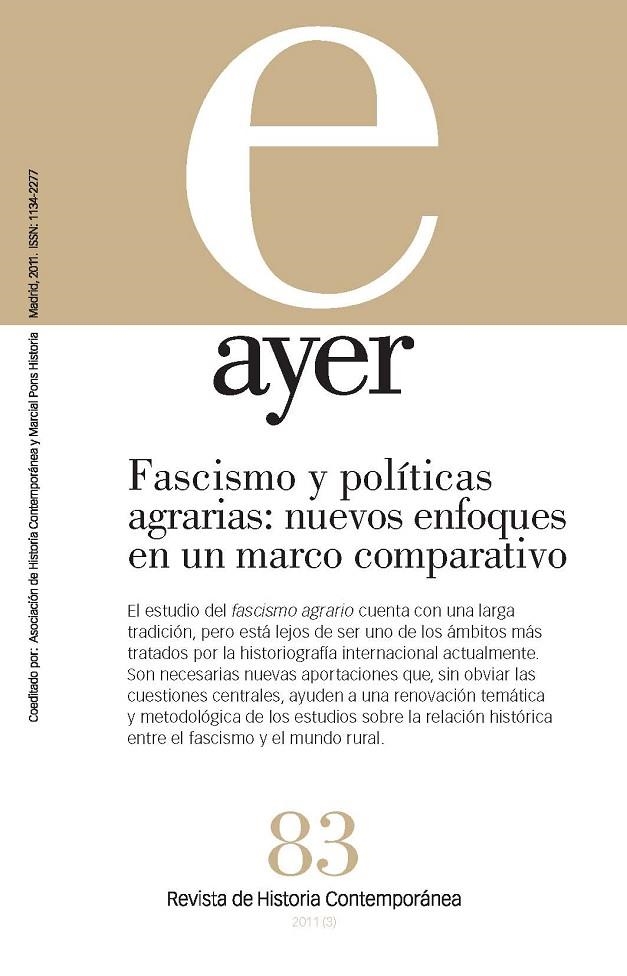 REVISTA AYER Nº 83 | 9788492820535 | LANERO DANIEL