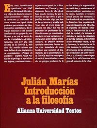 INTRODUCCIÓN A LA FILOSOFÍA | 9788420680170 | MARÍAS AGUILERA, JULIÁN