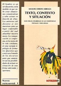 TEXTO, CONTEXTO Y SITUACIÓN | 9788480630580 | CEREZO ARRIAZA, MANUEL