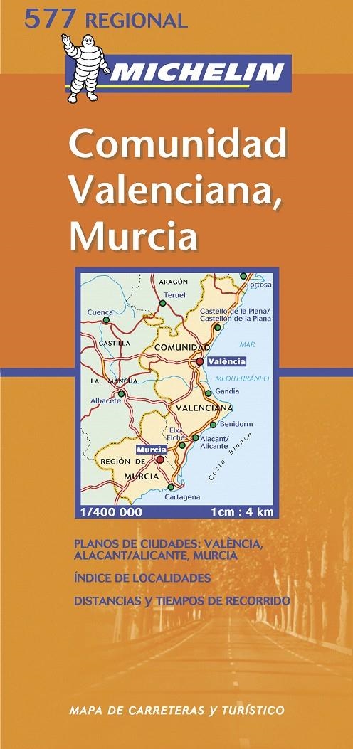 MAPA REGIONAL COMUNIDAD VALENCIANA, MURCIA | 9782061009116 | VARIOS AUTORES