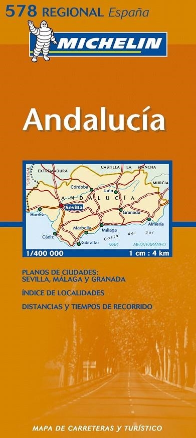 MAPA REGIONAL ANDALUCÍA | 9782061009154 | VARIOS AUTORES