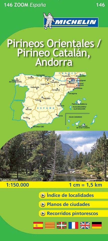 MAPA ZOOM PIRINEOS ORIENTALES / PIRINEO CATALÁN, ANDORRA | 9782067140653 | VARIOS AUTORES