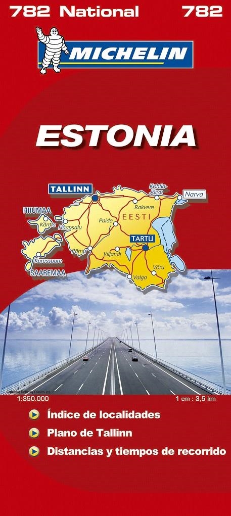 MAPA NATIONAL ESTONIA | 9782067129054 | VARIOS AUTORES