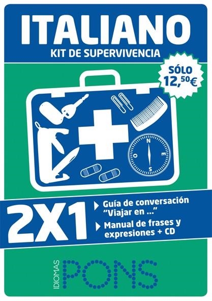 KIT DE SUPERVIVENCIA ITALIANO. VIAJAR EN ITALIANO + ITALIANO DE CADA DÍA | 9788484436188 | EDITORIAL