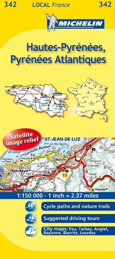 MAPA LOCAL HAUTES-PYRÉNÉES, PYRÉNÉES-ATLANTIQUES | 9782067133969 | VARIOS AUTORES