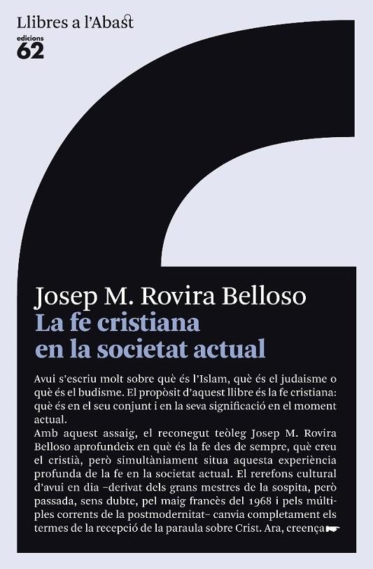 LA FE CRISTIANA EN LA SOCIETAT ACTUAL | 9788429763232 | JOSEP M. ROVIRA BELLOSO