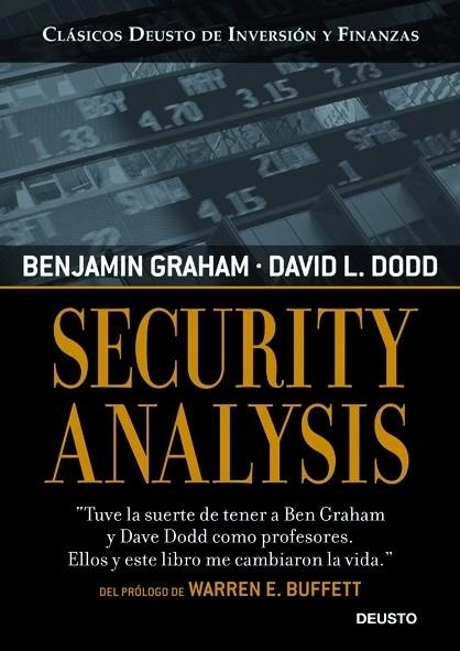 SECURITY ANALYSIS | 9788423426942 | BENJAMIN GRAHAM/DAVID DODD