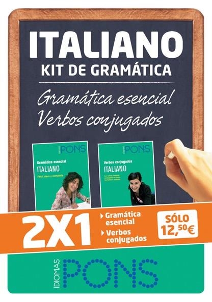 KIT DE GRAMÁTICA ITALIANO. GRAMÁTICA ESENCIAL + VERBOS CONJUGADOS | 9788484436454 | VARIOS AUTORES