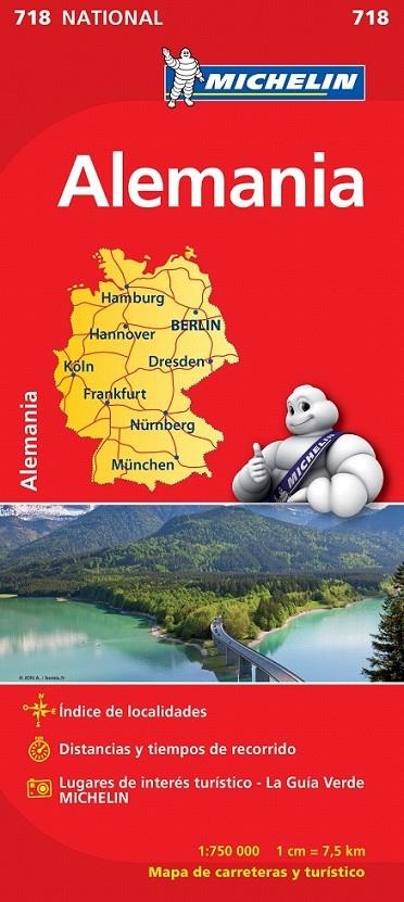 MAPA NATIONAL ALEMANIA | 9782067170865 | VARIOS AUTORES