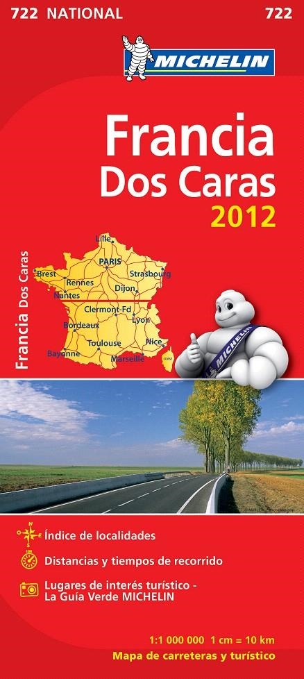 MAPA NATIONAL FRANCIA (DOBLE CARA) | 9782067171091 | VARIOS AUTORES