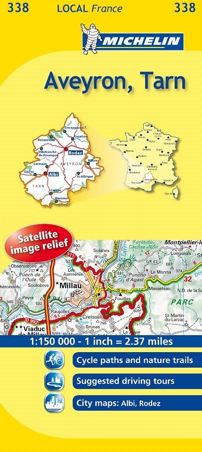 MAPA LOCAL AVEYRON, TARN | 9782067133921 | VARIOS AUTORES