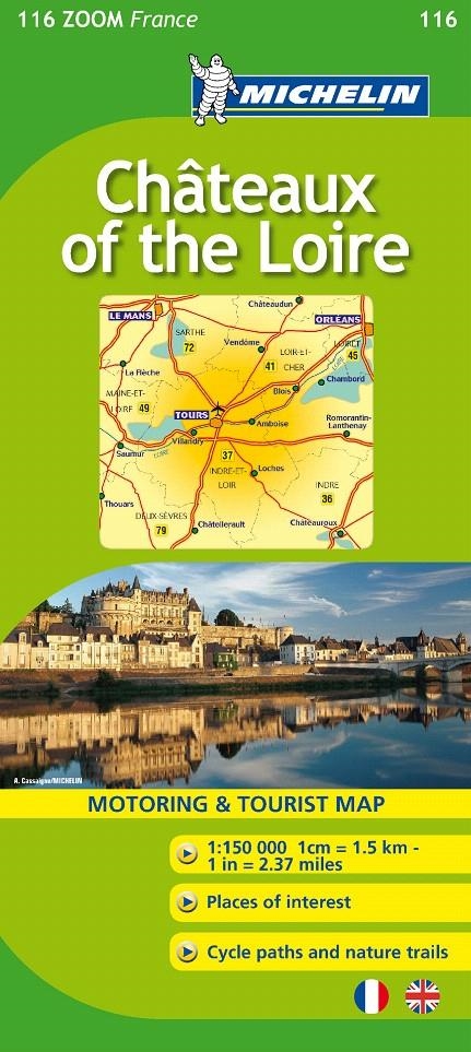 MAPA ZOOM CHATEAUX OF THE LOIRE | 9782067150508 | VARIOS AUTORES