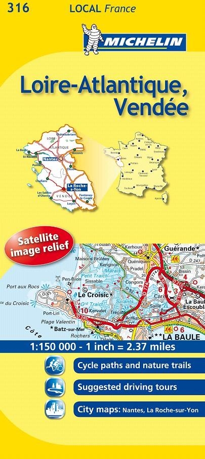 MAPA LOCAL LOIRE-ATLANTIQUE, VENDÉE | 9782067133709 | VARIOS AUTORES