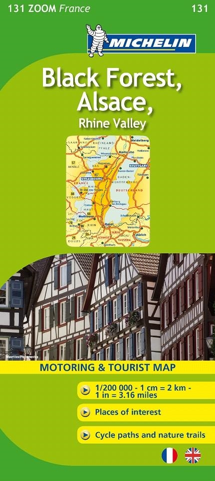 MAPA ZOOM BLACK FOREST ET ALSACE, RHINE VALLEY | 9782067150485 | VARIOS AUTORES